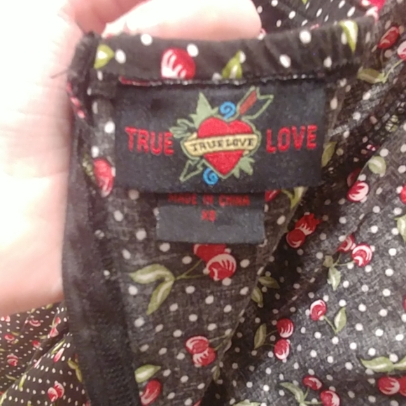 True Love Polka Dot Cherry Dress - Picture 3 of 5